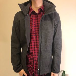 Adidas peacock rain gray  large jacket.